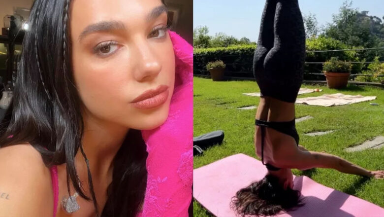 VIDEO: DUA LIPA HACE IMPRESIONANTE POSTURA DE YOGA