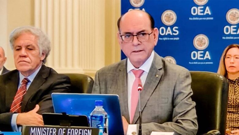 CANCILLER INVOCA AL CONGRESO A RECONSIDERAR VOTO PARA EFECTUAR ASAMBLEA DE OEA EN LIMA