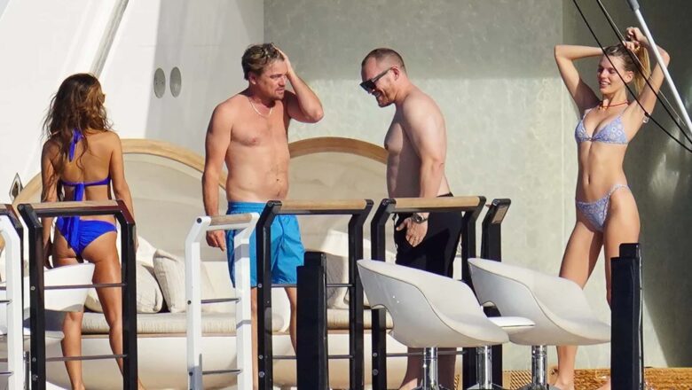 CAPTAN A LEONARDO DICAPRIO, DE 48 AÑOS, CON SUPERMODELOS EN ST. BARTS