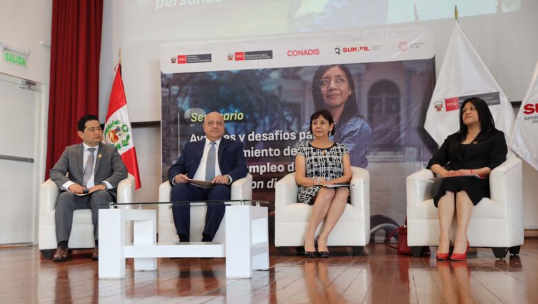 SUNAFIL: EMPRESARIOS CON MÁS DE 50 TRABAJADORES DEBEN CONSIDERAR QUE EL 3 % DE SU PERSONAL SEAN PERSONAS CON DISCAPACIDAD