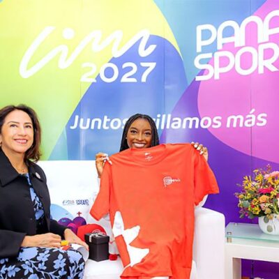 PERÚ DA LA BIENVENIDA A SIMONE BILES CON LA PRESENTACIÓN DE SU MARCA PAÍS