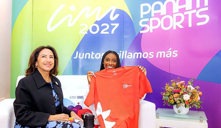 PERÚ DA LA BIENVENIDA A SIMONE BILES CON LA PRESENTACIÓN DE SU MARCA PAÍS